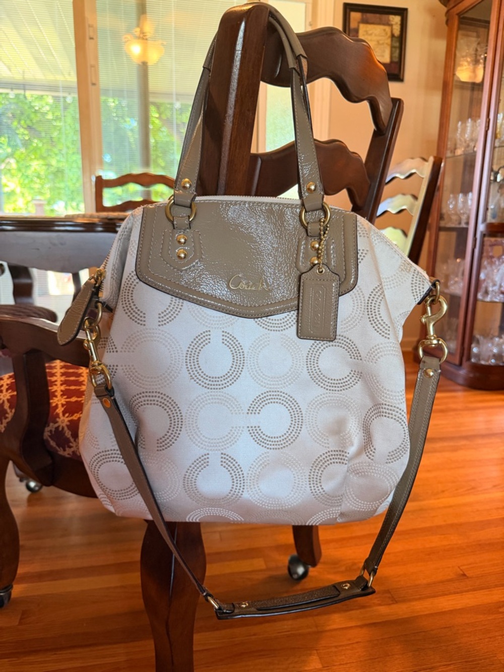 Coach Ashley Dotted OP Art Satchel